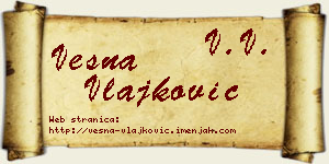 Vesna Vlajković vizit kartica